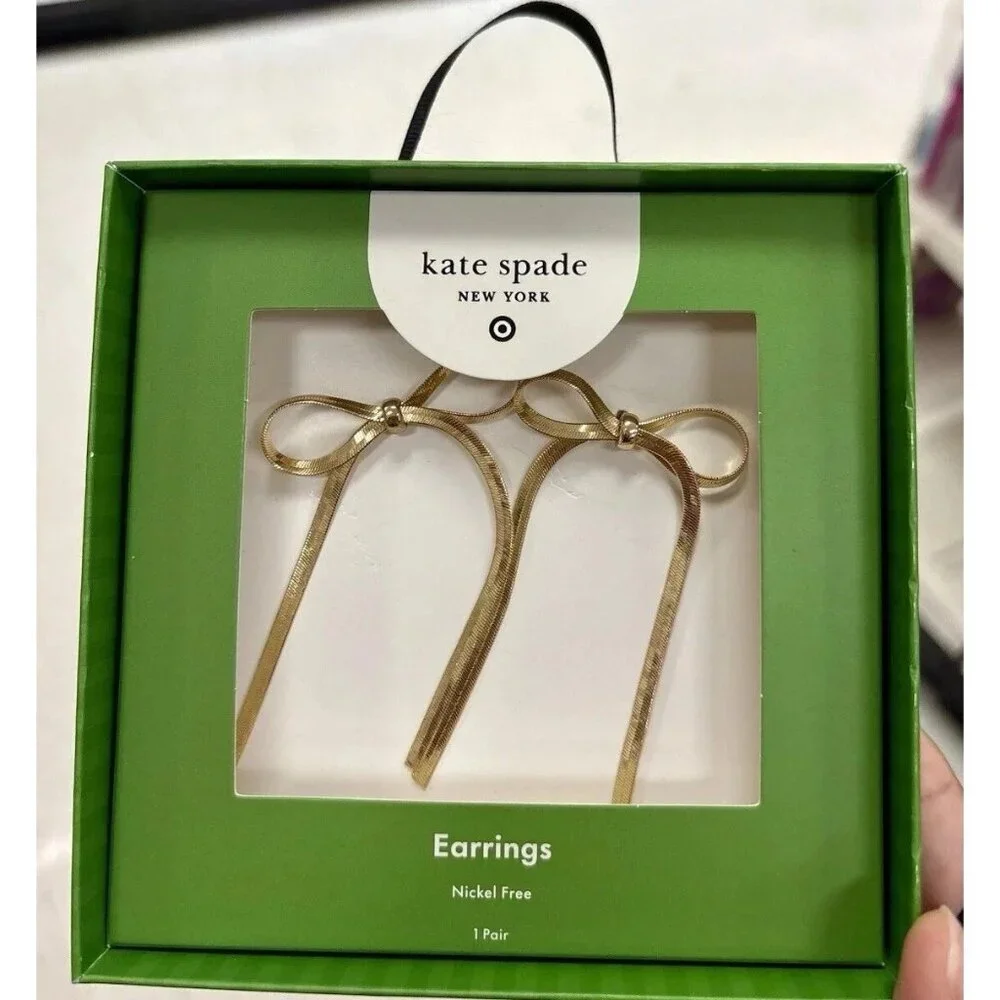 Bow Linear Drop Stud Earrings - kate spade new york Target BRAND NEW - FAST SHIP